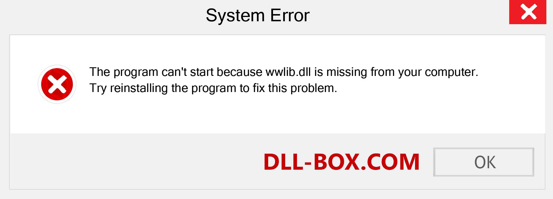  wwlib.dll file is missing?. Download for Windows 7, 8, 10 - Fix  wwlib dll Missing Error on Windows, photos, images
