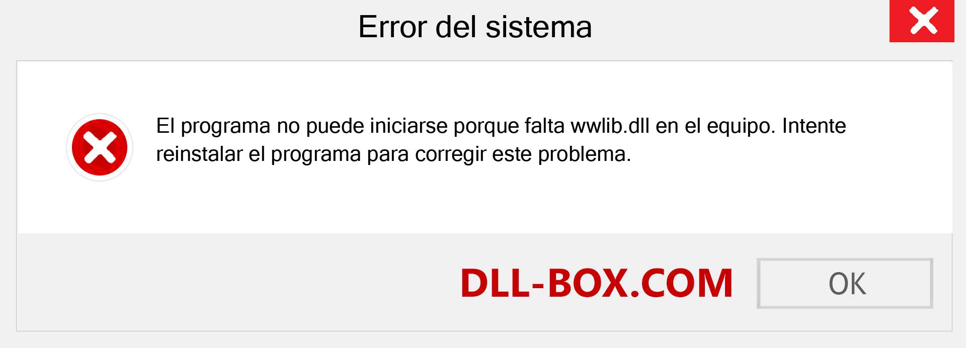 ¿Falta el archivo wwlib.dll ?. Descargar para Windows 7, 8, 10 - Corregir wwlib dll Missing Error en Windows, fotos, imágenes