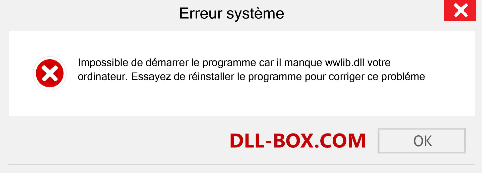 Le fichier wwlib.dll est manquant ?. Télécharger pour Windows 7, 8, 10 - Correction de l'erreur manquante wwlib dll sur Windows, photos, images